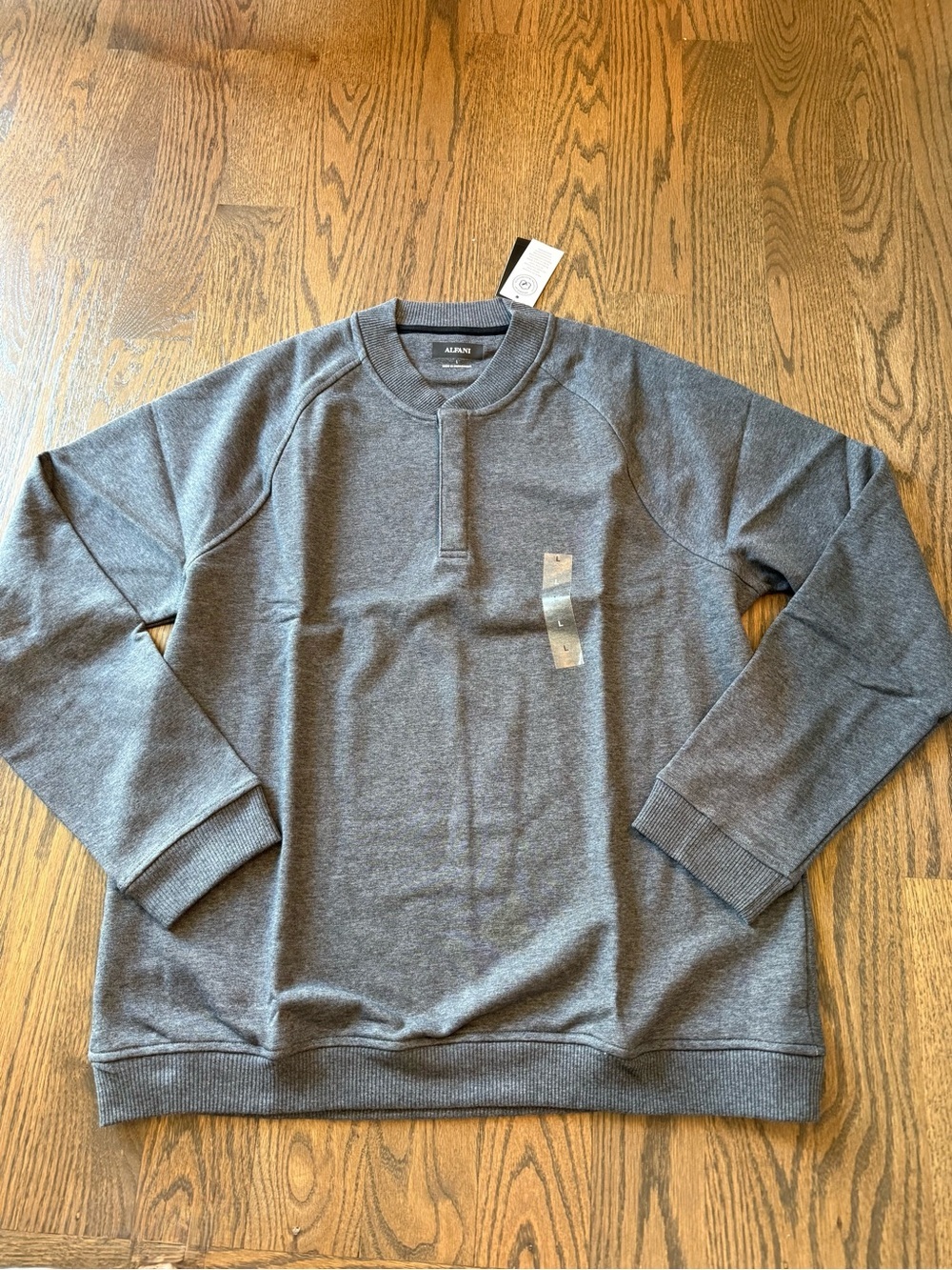 Alfani Men's Gray Crewneck Sweatshirt sweater size large charcoal grey